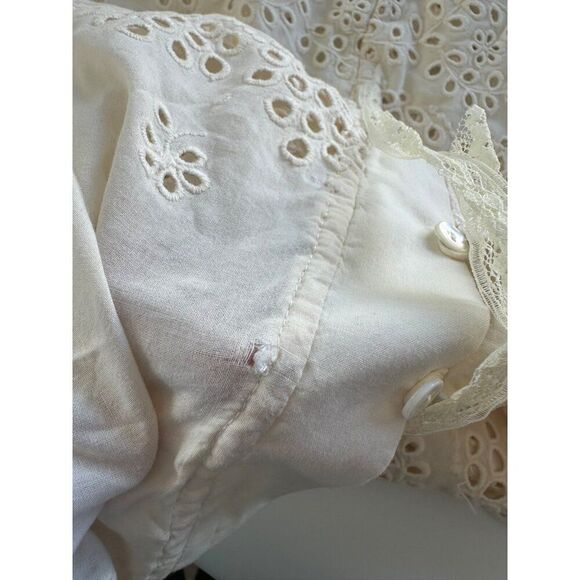 INNIKA CHOO Etta Keet Dress In Broderie Fern Cream Size 1/Small Vacation Resort - Picture 13 of 16